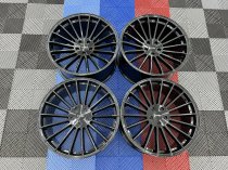NEW 23 INCH STROM STR4 ALLOY WHEELS IN GLOSS BLACK WITH DEEP CONCAVE 10.5" ALL ROUND 5x130