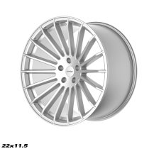 NEW 23" INCH STROM STR4 ALLOY WHEELS IN PLATINUM SILVER WITH DEEP CONCAVE 10.5" ALL ROUND 5x112