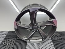 New 19 Inch Audi TT RS Twist Concept Style Alloy Wheels In Satin Gunmetal With Polished Face 5x112